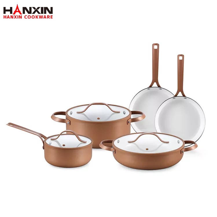 एल्युमिनियम प्रेस्ड सिरेमिक कुकवेयर सेट